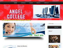 Tablet Screenshot of angelcollege.net